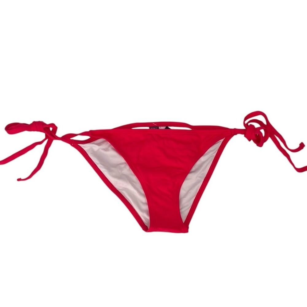 Frederick's of Hollywood Geranium Side Tie Cheeky Bikini Bottom NWT L